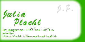 julia plochl business card